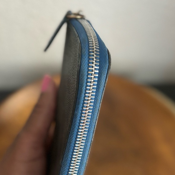 LOUIS VUITTON Long Wallet Zip Around Damier Graphite Portefeuille Vasco - Picture 6 of 14